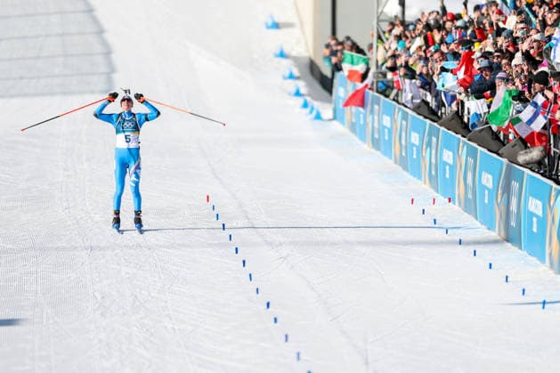 (260215) -- ANTERSELVA), Feb. 15, 2026 -- Lisa Vittozzi of Italy celebrates after the biathlon women s 10km pursuit at the 2026 Milan-Cortina Winter Olympics in Anterselva, Italy, Feb. 15, 2026. ) (MICO2026)ITALY-ANTERSELVA-OLYMPIC Winter games, Winterspiele,Spiele, Summer games BIATHLON-WOMEN S 10KM PURSUIT ZhangxTao 