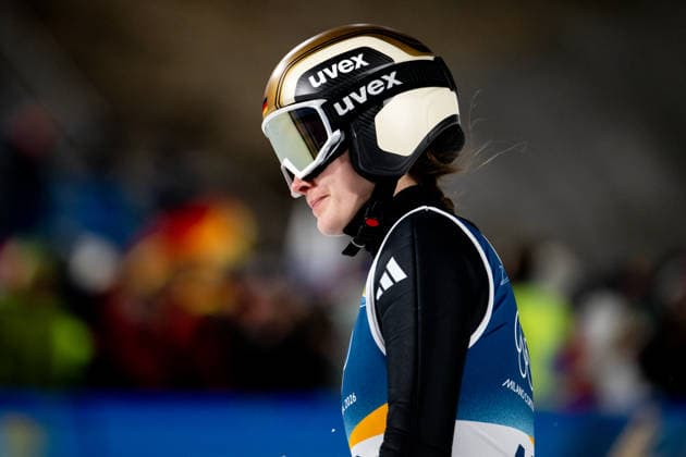 FREITAG Selina (Deutschland), ITA, Olympische Spiele Milano Cortina 2026, Olympia, Skispringen, Großschanze Frauen Einzel, 15.02.2026 ITA, Olympische Spiele Milano Cortina 2026, Olympia, Skispringen, Großschanze Frauen Einzel, 15.02.2026 Predazzo *** FREITAG Selina Germany , ITA, Olympic Games Milano Cortina 2026, Olympic Games, Ski Jumping, Large Hill Women Individual, 15 02 2026 ITA, Olympic Games Milano Cortina 2026, Olympic Games, Ski Jumping, Large Hill Women Individual, 15 02 2026 Predazzo Copyright: xEibner-Pressefoto Memmlerx EP_MMR