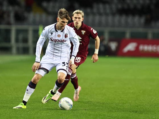 Torino FC v Bologna FC 1909 - Serie A Juan Miranda participates in the Serie A 2025-2026 match between Torino and Bologna in Torino, Italy, on February 15, 2026. Torino Italy  Copyright: xLorisxRosellix originalFilename:roselli-torinovb260215_npoiH.jpg