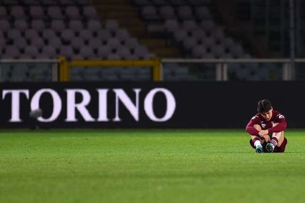 Emirhan Ilkhan (Torino Fc) looks dejected, Serie A, Torino FC v Bologna FC 1909 , Olimpico, February 15, 2026, Turin, Italy.