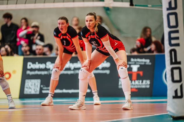 Volleyball Women Season 2025 2026 Volleyball Bundesliga ETV Hamburger Volksbank Volleys vs Schwarz Weiß Erfurt 15 02 2026 Lilly Faroß 16, ETV Hamburger Volksbank Volleys Hamburg Sporthalle Hoheluft Hamburg Germany