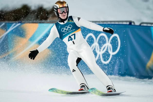 Winter Olympics in Milan Cortina 2026 Val di Fiemme, Italy 20260215. Anna Odine Straem during the 2nd round of the women s large hill jump in the Predazzo Ski jumping, Skispringen, Ski, nordisch Stadium during the Winter Olympics in Milano Cortina 2026. Photo: Terje Pedersen NTB Val di Fiemme Italy EDITORIAL USE ONLY. RESTRICTED USE FOR BETTING COMPANIES Ref:_SPONnSvAaOkFgA.jpg *** Winter Olympics in Milan Cortina 2026 Val di Fiemme, Italy 20260215 Anna Odine Straem during the 2nd round of the women s large hill jump in the Predazzo Ski Jumping Stadium during the Winter Olympics in Milan Cortina 2026 Photo Terje Pedersen NTB Val di Fiemme Italy EDITORIAL USE ONLY RESTRICTED USE FOR BETTING COMPANIES  Copyright: xTerjexPedersenx xNTBx