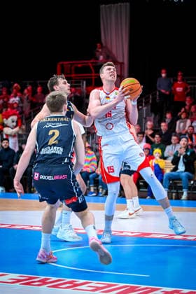 Barmer 2 Basketball Bundesliga ProA Rheinstars Köln vs Eisbären Bremerhaven, 15 02 2026 Björn Rohwer RheinStarsKöln 15 , Barmer 2 Basketball Bundesliga ProA Rheinstars Köln vs Eisbären Bremerhaven on 15 02 2026 at Motorworld Köln in Cologne North Rhine-Westphalia Copyright: xBEAUTIFULxSPORTS Mueller-Laschetx
