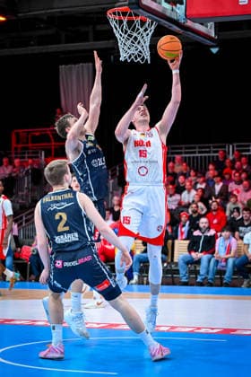 Barmer 2 Basketball Bundesliga ProA Rheinstars Köln vs Eisbären Bremerhaven, 15 02 2026 Björn Rohwer RheinStarsKöln 15 , Barmer 2 Basketball Bundesliga ProA Rheinstars Köln vs Eisbären Bremerhaven on 15 02 2026 at Motorworld Köln in Cologne North Rhine-Westphalia Copyright: xBEAUTIFULxSPORTS Mueller-Laschetx