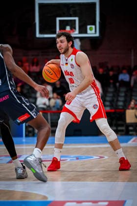 Barmer 2 Basketball Bundesliga ProA Rheinstars Köln vs Eisbären Bremerhaven, 15 02 2026 Haris Hujic RheinStarsKöln 10 , Barmer 2 Basketball Bundesliga ProA Rheinstars Köln vs Eisbären Bremerhaven on 15 02 2026 at Motorworld Köln in Cologne North Rhine-Westphalia Copyright: xBEAUTIFULxSPORTS Mueller-Laschetx