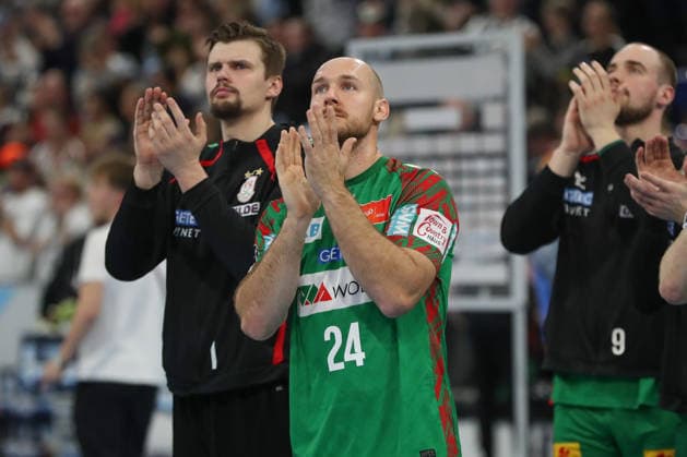 15 02 2026, xgox, Handball Daikin HBL THW Kiel SC Magdeburg emspor, v l Christian O Sullivan Magdeburg, 24 disappointed, looks disappointed, disappointed Kiel