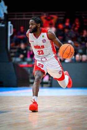 Barmer 2 Basketball Bundesliga ProA Rheinstars Köln vs Eisbären Bremerhaven, 15 02 2026 Michael Jordan Miller RheinStarsKöln 23 , Barmer 2 Basketball Bundesliga ProA Rheinstars Köln vs Eisbären Bremerhaven on 15 02 2026 at Motorworld Köln in Cologne North Rhine-Westphalia Copyright: xBEAUTIFULxSPORTS Mueller-Laschetx