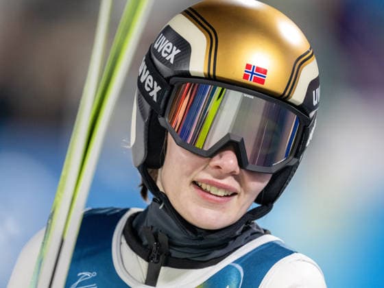 OLYMPICS - Winter Olympic Games, Olympische Spiele, Olympia, OS Milano Cortina 2026 PREDAZZO,ITALY,15.FEB.26 - OLYMPICS, Ski jumping, Skispringen, Ski, nordisch - Winter Olympic Games Milano Cortina 2026, large hill, women. Image shows Anna Odine Stroem (NOR).  GEPAxpictures xOliverxLerch