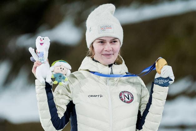 Milano Cortina 2026, ski jumping, women, large hill, Olympic champion Anna Odine Strom