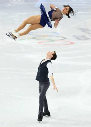 February 15, 2026, Milan, Lombardy, Italy: CAMILLE KOVALEV and PAVEL KOVALEV of France skate their short program in the Pairs of the Figure skating, Eiskunstlauf at the Milano Cortina 2026 Winter Olympic Games, Olympische Spiele, Olympia, OS Milan Italy - ZUMAc179 20260215_oly_c179_082 Copyright: xMickaelxChavetx