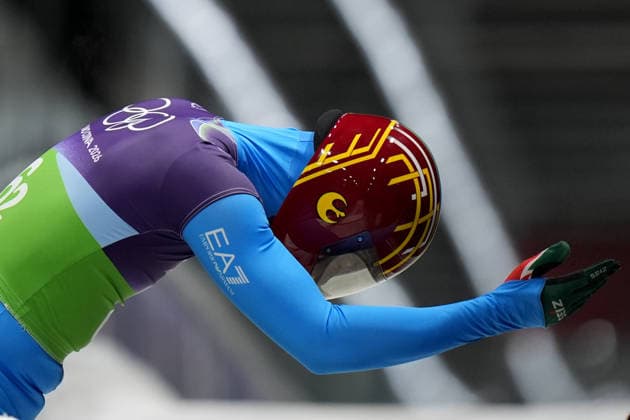 Italy ™s team during Skeleton Mixed Team at the Cortina Sliding Centre at the Milano Cortina 2026 Winter Olympics, in Cortina (Italy) February 15 , 2026 (Spada LaPresse)  Copyright: xSpada LaPressex