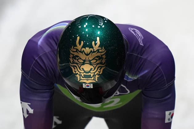 Korea ™s team during Skeleton Mixed Team at the Cortina Sliding Centre at the Milano Cortina 2026 Winter Olympics, in Cortina (Italy) February 15 , 2026 (Spada LaPresse)  Copyright: xSpada LaPressex