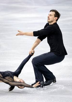 MILAN - Michel Tsiba and Daria Danilova during the short Figure skating, Eiskunstlauf routine in pairs at the Milan Ice Skating Arena at the Milan Winter Olympics. SEM VAN DER WAL ANP xVIxANPxSportx xxANPxIVx 550822157 originalFilename: 550822157.jpg