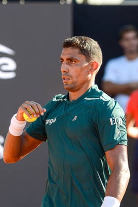rio open, etapa do ATP, Tennis Herren world tour 500 Rio de Janeiro (RJ), 02 15 2026 - Rio Open ATP 500 RJ - Thiago Monteiro (BRA) during the Rio Open, a stage of the ATP World Tour 500, which takes place at the Jockey Club Brasileiro in Gavea, South Zone of Rio de Janeiro, this Saturday, February 15, 2026. (Foto: Clever Felix Thenews2 imago images) SPO  Copyright: xCleverxFelixx