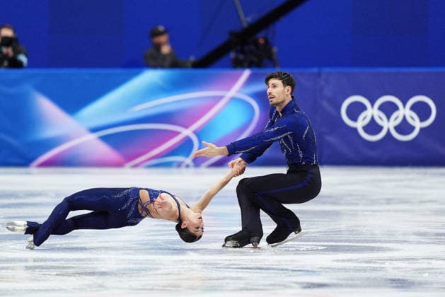 Italy s Rebecca Ghilardi and Filippo Ambrosini during the Figure skating, Eiskunstlauf Pair Skating Short Program at the Milano Cortina 2026 Winter Olympics, in Milan (Italy) February 15, 2026 (Photo Claudio Furlan LaPresse)  Copyright: xClaudioxFurlan LaPressex