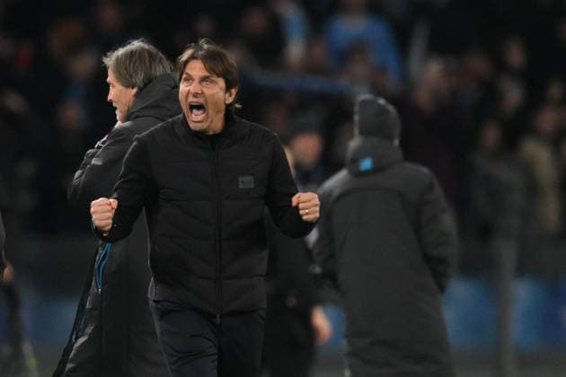 Foto IPP Roberto Ramaccia Napoli 15 2 2026 Campionato di Calcio Serie A 2025 2026 Napoli vs Roma Nella foto Antonio Conte head coach of SSC Napoli Italy Photo Press - World Copyright Napoli italy Italia ITALY  Copyright: xR4924_italyphotopressx