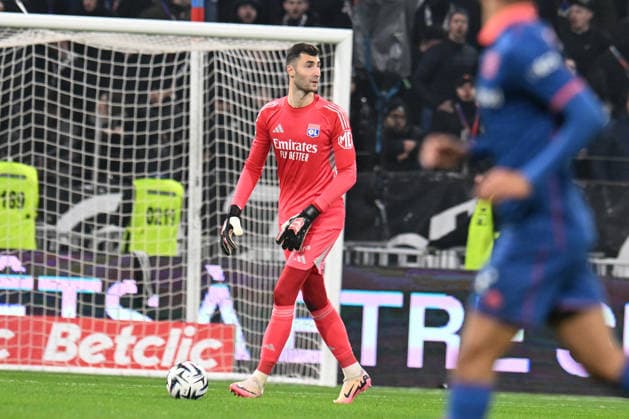 Football : Olympique Lyonnais v OGC Nice - Ligue 1 - 15 02 2026 Dominik GREIF of Lyon during the French league 1 match between Olympique Lyonnais and OGC Nice at Groupama Stadium Decines Charpieu Lyon France on February 15, 2026 LYONFrance  Copyright: xMouradxAllilix
