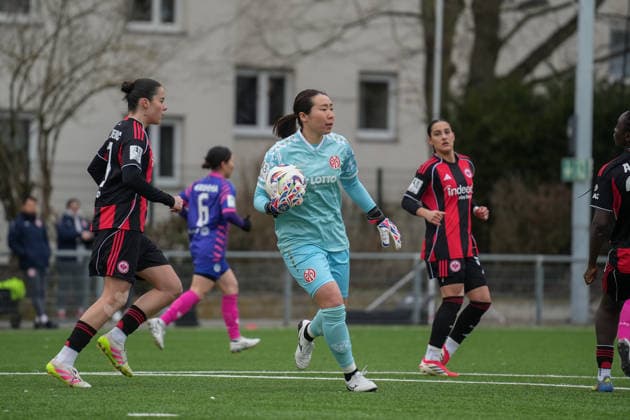 Germany, Frankfurt am Main, 2 Womens Bundesliga 2025 26 Eintracht Frankfurt II vs 1 FSV Mainz 05, Mamiko Matsumoto 1 FSV Mainz 05, 01 Copyright: xMirjamxGeigerx