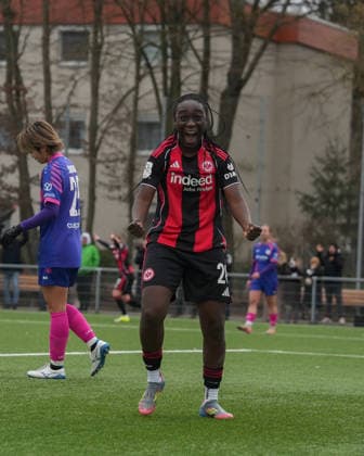Germany, Frankfurt am Main, 2 Womens Bundesliga 2025 26 Eintracht Frankfurt II vs 1 FSV Mainz 05, Mira Arouna Eintracht Frankfurt, 28 scores to 2 0 Copyright: xMirjamxGeigerx