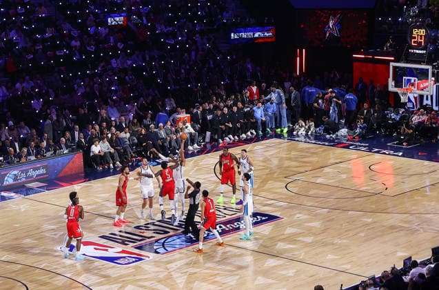 NBA, Basketball Herren, USA All Star 2026 LOS ANGELES, CA - FEB 15: NBA All Star 2026 game between USA Star and World team at Intuit Dome, Inglewood, Los Angeles, California, United States on February 15, 2026. Tayfun Coskun Anadolu California United States. Editorial use only. Please get in touch for any other usage.  Copyright: x2026xAnadoluxTayfunxCoskunx