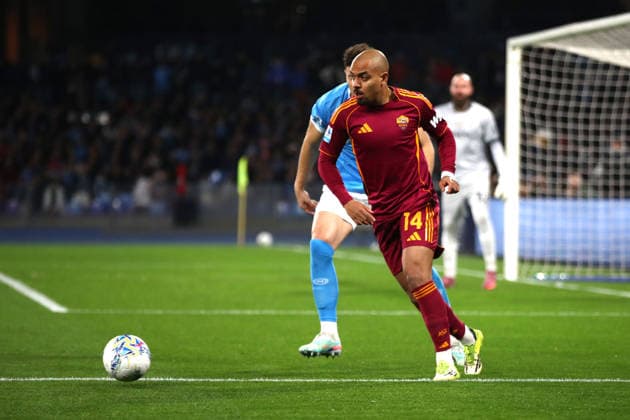 15.02.2026 Napoli vs Roma (Serie A) Calcio; 25Â° Giornata& xD;Nella foto: Malen& xD;(Foto Gino Mancini)  Copyright: xGinoxMancini IPAxSportx xipa-agency.netx xx IPA_71583123 IPA_Agency_IPA71583123