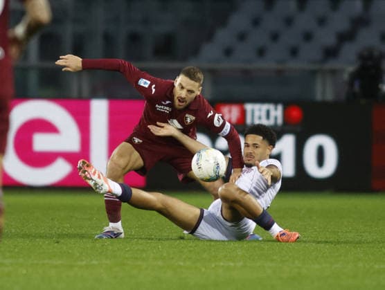 CALCIO - Serie A - Torino FC vs Bologna FC Nikola Vlasic of Torino FC during the Italian Serie A, 2025 2026 season, football match between Torino FC and Bologna FC 1909, on 15 February 2026 at Stadio Olimpico Grande Torino, Turin, Italy. Photo Nderim Kaceli Turin Italy  Copyright: xIPAxSport ABACAx