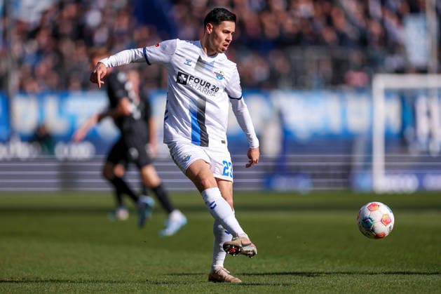 15 02 2026, Football, VfL Bochum SC Paderborn 07, 2 Fußball Bundesliga, 22 Matchday, Vonovia Ruhrstadion, Season 2025 2026 Raphael Obermair SC Paderborn 23 DFB regulations prohibit any use of photographs as image sequences and or quasi video Nordrhein Westfalen Germany