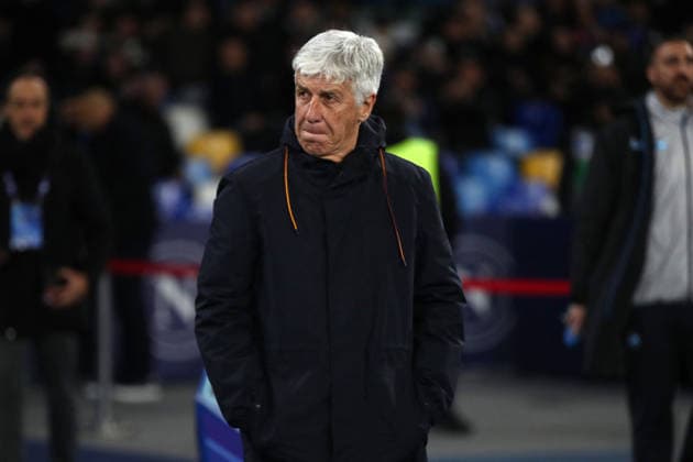 CALCIO - Serie A - SSC Napoli vs AS Roma 15.02.2026 Napoli vs Roma (Serie A) Calcio; 25Â° Giornata Nella foto: Gasperini (Foto Gino Mancini) Napoli Italy  Copyright: xIPAxSport ABACAx