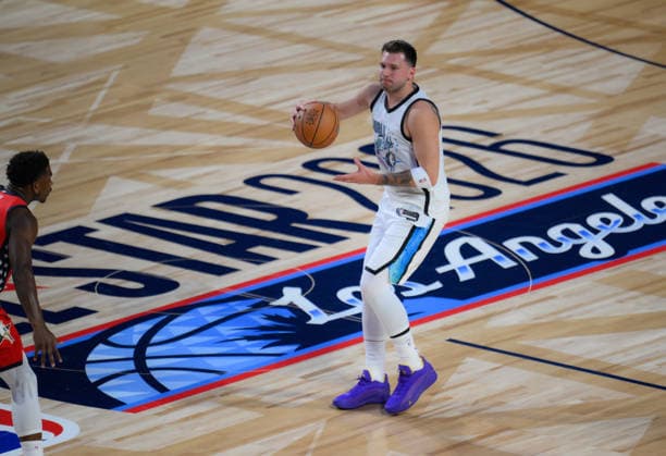 NBA, Basketball Herren, USA All Star 2026: USA Stars vs World Team LOS ANGELES, CA - FEB 15: Luka Doncic of World is in action during the game of NBA All Star 2026 between USA Stars and World team at Intuit Dome, Inglewood, Los Angeles, California, United States on February 15, 2026. Tayfun Coskun Anadolu California United States. Editorial use only. Please get in touch for any other usage.  Copyright: x2026xAnadoluxTayfunxCoskunx