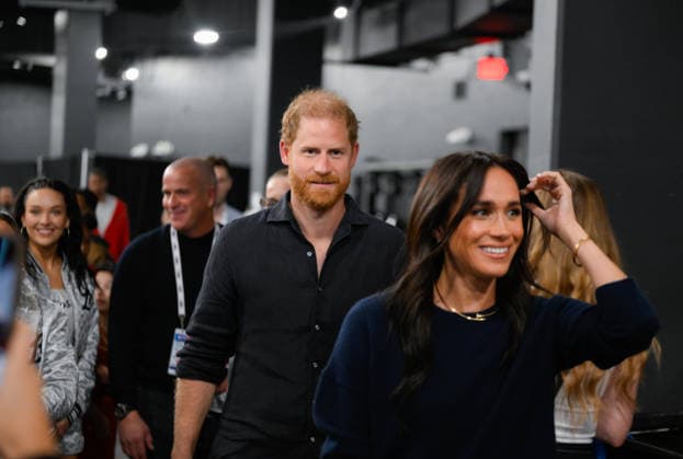 NBA, Basketball Herren, USA All Star 2026: Celebrities LOS ANGELES, CA - FEB 15: Prince Harry and Meghan Markle, Duchess of Sussex attend the NBA All Star 2026 at Intuit Dome, Inglewood, Los Angeles, California, United States on February 15, 2026. Tayfun Coskun Anadolu California United States. Editorial use only. Please get in touch for any other usage.  Copyright: x2026xAnadoluxTayfunxCoskunx