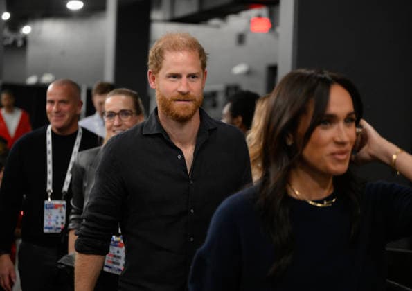 NBA, Basketball Herren, USA All Star 2026: Celebrities LOS ANGELES, CA - FEB 15: Prince Harry and Meghan Markle, Duchess of Sussex attend the NBA All Star 2026 at Intuit Dome, Inglewood, Los Angeles, California, United States on February 15, 2026. Tayfun Coskun Anadolu California United States. Editorial use only. Please get in touch for any other usage.  Copyright: x2026xAnadoluxTayfunxCoskunx