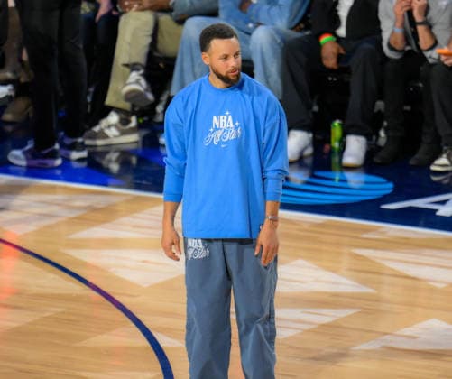 NBA, Basketball Herren, USA All Star 2026: USA Stripes vs Team World LOS ANGELES, CA - FEB 15: Stephen Curry is seen during the game of NBA All Star 2026 between Team World and USA Stripes at Intuit Dome in Inglewood, Los Angeles, California, United States on February 15, 2026. Tayfun Coskun Anadolu Los Angeles United States. Editorial use only. Please get in touch for any other usage.  Copyright: x2026xAnadoluxTayfunxCoskunx