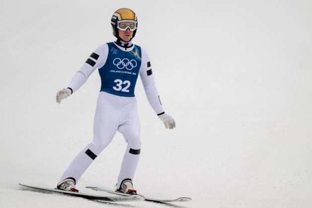 OLYMPICS - Winter Olympic Games, Olympische Spiele, Olympia, OS Milano Cortina 2026 PREDAZZO,ITALY,16.FEB.26 - OLYMPICS, NORDIC SKIING, NORDIC COMBINED, Ski jumping, Skispringen, Ski, nordisch - Winter Olympic Games Milano Cortina 2026, large hill, training. Image shows Stefan Rettenegger (AUT).  GEPAxpictures xOliverxLerch