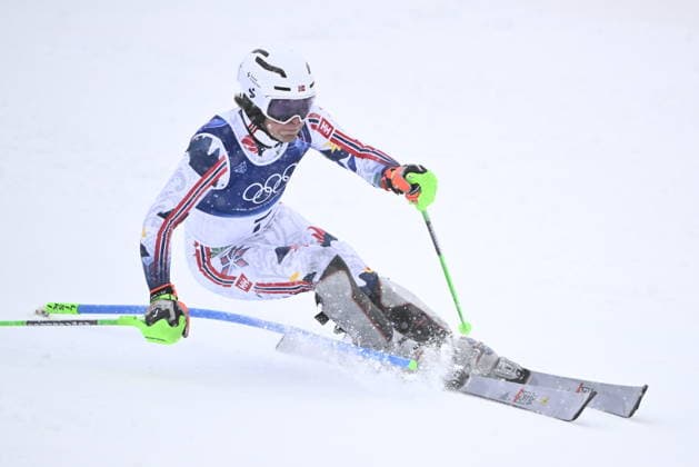 BORMIO, ITALY 20260216 Norway s Timon Haugan during the first run of the men s slalom at Stelvio Ski Center in Bormio, Italy. *** The image is included in the SPORTS PACKAGE. For others PAYMENT IMAGE *** BORMIO ITALY x10080x *** BORMIO, ITALY 20260216 Norway s Timon Haugan during the first run of the men s slalom at Stelvio Ski Center in Bormio, Italy The image is included in the SPORTS PACKAGE For others PAYMENT IMAGE BORMIO ITALY x10080x  Copyright: xFredrikxSandberg TTx 2026 OLYMPICS ALPINE SLALOM MEN