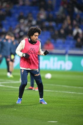 Football : Olympique Lyonnais v OGC Nice - Ligue 1 - 15 02 2026 Dante of Nice during the French league 1 match between Olympique Lyonnais and OGC Nice at Groupama Stadium Decines Charpieu Lyon France on February 15, 2026 LYONFrance  Copyright: xMouradxAllilix