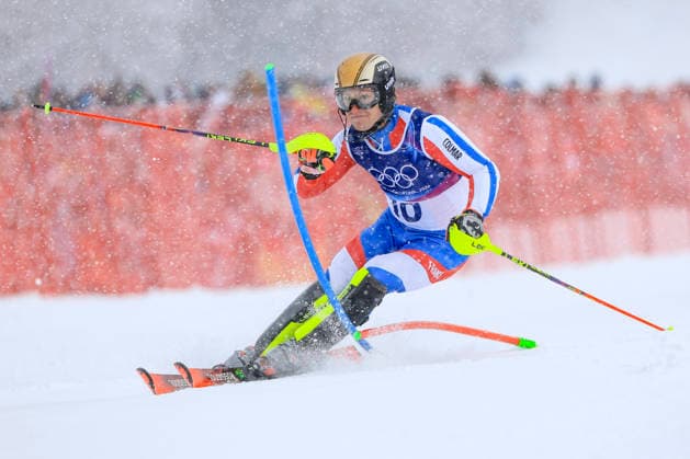 OLYMPICS - Winter Olympic Games, Olympische Spiele, Olympia, OS Milano Cortina 2026 BORMIO,ITALY,16.FEB.26 - OLYMPICS, ALPINE SKIING - Winter Olympic Games Milano Cortina 2026, slalom, men. Image shows Steven Amiez (FRA).  GEPAxpictures xWolfgangxGrebien