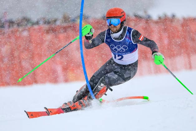 OLYMPICS - Winter Olympic Games, Olympische Spiele, Olympia, OS Milano Cortina 2026 BORMIO,ITALY,16.FEB.26 - OLYMPICS, ALPINE SKIING - Winter Olympic Games Milano Cortina 2026, slalom, men. Image shows Fabio Gstrein (AUT).  GEPAxpictures xWolfgangxGrebien