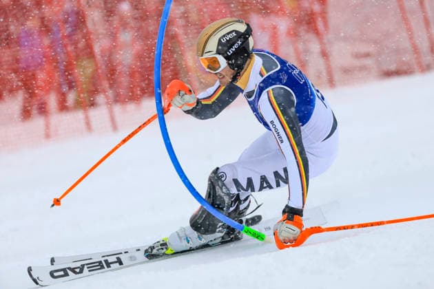 OLYMPICS - Winter Olympic Games, Olympische Spiele, Olympia, OS Milano Cortina 2026 BORMIO,ITALY,16.FEB.26 - OLYMPICS, ALPINE SKIING - Winter Olympic Games Milano Cortina 2026, slalom, men. Image shows Linus Strasser (GER).  GEPAxpictures xWolfgangxGrebien