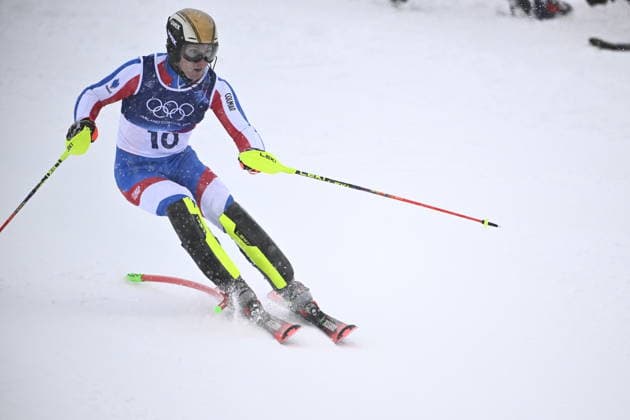 BORMIO, ITALY 20260216 France s Steven Amiez during the first run of the men s slalom at Stelvio Ski Center in Bormio, Italy. *** The image is included in the SPORTS PACKAGE. For others PAYMENT IMAGE *** BORMIO ITALY x10080x *** BORMIO, ITALY 20260216 France s Steven Amiez during the first run of the men s slalom at Stelvio Ski Center in Bormio, Italy The image is included in the SPORTS PACKAGE For others PAYMENT IMAGE BORMIO ITALY x10080x  Copyright: xFredrikxSandberg TTx 2026 OLYMPICS ALPINE SLALOM MEN