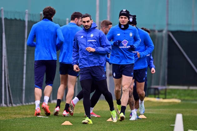 Football, CL, Atalanta Bergamo, Training