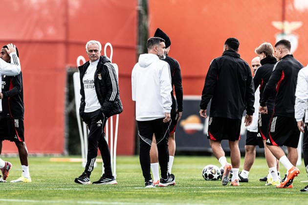 Football, CL, Benfica Lisbon, Training