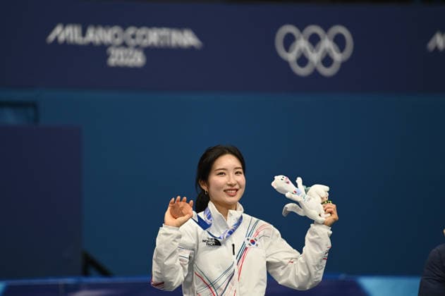 Short Track Speed skating, Eisschnelllauf - Milano Cortina 2026 Winter Olympics: Day 10 Gilli Kim from the Republic of Korea participates in the Winter Olympic Games, Olympische Spiele, Olympia, OS at the Milano Ice Skating Arena in Milano, Italy, on February 16, 2026. Milano Lombardia Italy  Copyright: xFedericoxManonix originalFilename:manoni-olympics260216_npaDW.jpg