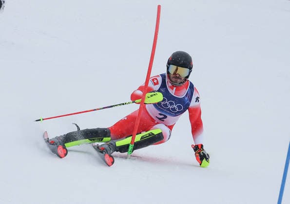 GIOCHI OLIMPICI - Olimpiadi Invernali Milano-Cortina 2026 - Alpine Skiing Men s Slalom Milano Cortina 2026 - XXV Olympic Winter games, Winterspiele,Spiele, Summer games Bormio - Italy 16 February,2026 Alpine skiing - Men s Slalom Image Show: MEILLARD Loic (SUI) Cortina D Ampezzo Italy  Copyright: xIPAxSport ABACAx