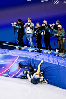 Team Japan (JPN), during Short Track Speed skating, Eisschnelllauf Men s 5000m Relay - Semifinals, Short Track Speed Skating, at the Olympic Winter games, Winterspiele,Spiele, Summer games Milano Cortina 2026, at Milano Ice Skating Arena, on February 16, 2026 in Milan, Italy. Noxthirdxpartyxsales  aflo_320094795