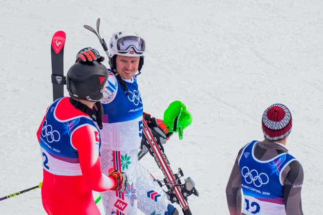 Winter Olympics in Milan Cortina 2026 Bormio, Italy 20260216. Loic Meillard from Switzerland and Henrik Kristoffersen from Norway during the second round of the men s slalom in Bormio during the Milan Cortina 2026 Winter Olympics. Photo: Cornelius Poppe NTB Bormio Italy EDITORIAL USE ONLY. RESTRICTED USE FOR BETTING COMPANIES Ref:_SPOVsJgHML2PY4.jpg *** Winter Olympics in Milan Cortina 2026 Bormio, Italy 20260216 Loic Meillard from Switzerland and Henrik Kristoffersen from Norway during the second round of the men s slalom in Bormio during the Milan Cortina 2026 Winter Olympics Photo Cornelius Poppe NTB Bormio Italy EDITORIAL USE ONLY RESTRICTED USE FOR BETTING COMPANIES  Copyright: xCorneliusxPoppex xNTBx
