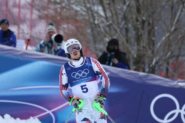 GIOCHI OLIMPICI - Olimpiadi Invernali Milano-Cortina 2026 - Alpine Skiing Men s Slalom H Kristoffersen (NOR) during the Olympic Winter games, Winterspiele,Spiele, Summer games Milano-Cortina 2026, Alpine Skiing Men s Slalom on February 16, 2026 at Stelvio Ski Center in Bormio, Italy Cortina D Ampezzo Italy  Copyright: xIPAxSport ABACAx