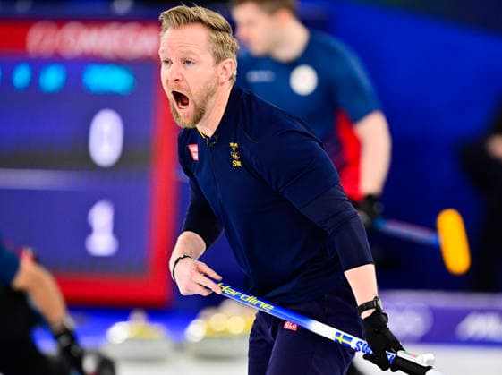 CORTINA, ITALY 20260216 Team Edin with Niklas Edin during the men s group stage match, round 8, between Sweden and Germany in the Olympic curling in Cortina. *** The image is included in the SPORTS PACKAGE. For others PAYMENT IMAGE *** CORTINA ITALY x10030x *** CORTINA, ITALY 20260216 Team Edin with Niklas Edin during the men s group stage match, round 8, between Sweden and Germany in the Olympic curling in Cortina The image is included in the SPORTS PACKAGE For others PAYMENT IMAGE CORTINA ITALY x10030x  Copyright: xJonasxEkströmer TTx 2026 OLYMPICS MEN S CURLING SWEDEN-GERMANY