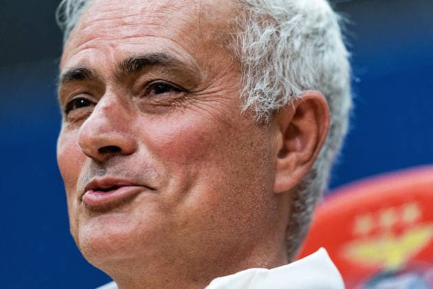 February 16, 2026, Seixal, Lisbon, Portugal: Jose Mourinho Head Coach of SL Benfica, speaks to the media in press conference, PK, Pressekonferenz prior to the UEFA Champions League 2025 2026 game between SL Benfica and Real Madrid C.F. at Benfica Campus on February 16, 2026 in Seixal, Portugal. Soccer 2026: SL Benfica X Real Madrid CF  - ZUMAg283 20260216_zsp_g283_075 Copyright: xJoaoxGregoriox