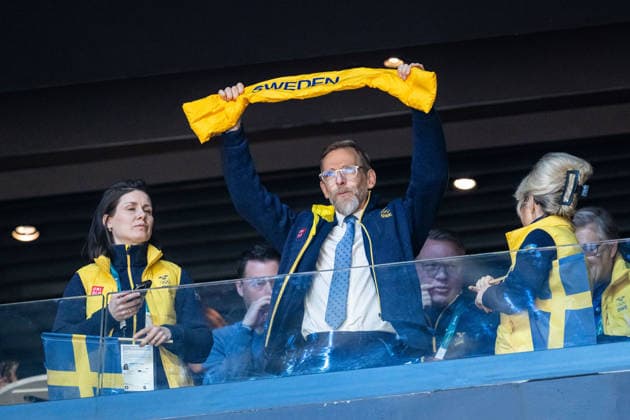 260216 Jakob Forssmed, Swedish Minister of Sports in the stands during the women s Ice hockey, Eishockey semifinal between USA and Sweden during day 10 of the 2026 Winter Olympics on February 16, 2026 in Milan. Photo: Carl Sandin BILDBYRAN kod CS EW0638 ishockey ice hockey Olympic Games, Olympische Spiele, Olympia, OS olympics winter olympics os ol olympiska spel vinter-os olympiske leker milano cortina 2026 milan cortina 2026 milano cortina 2026 olympic games milano cortina 2026 winter olympic games milano cortina-os milano cortina-ol vinter-ol 10 bbeng semifinal sverige sweden dam usa *** 260216 Jakob Forssmed, Swedish Minister of Sports in the stands during the women s ice hockey semifinal between USA and Sweden during day 10 of the 2026 Winter Olympics on February 16, 2026 in Milan Photo Carl Sandin BILDBYRAN kod CS EW0638 ishockey ice hockey olympic games olympics winter olympics os ol olympiska spel vinter os olympiske leker milano cortina 2026 milan cortina 2026 milano cortina 2026 olympic games milano cortina 2026 winter olympic games milano cortina os milano cortina ol vinter ol 10 bbeng semifinal sverige sweden dam usa  Copyright: CARLxSANDIN BB260216CS057