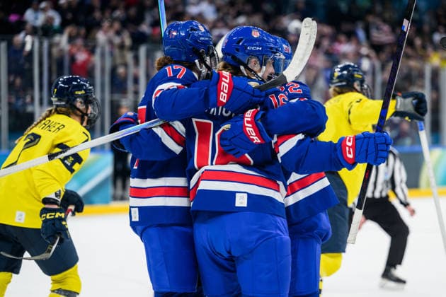 260216 Kendall Coyne of USA celebrates after the 5-0 goal in the women s Ice hockey, Eishockey semifinal between USA and Sweden during day 10 of the 2026 Winter Olympics on February 16, 2026 in Milan. Photo: Emma Wallskog BILDBYRAN kod EW EW0638 ishockey ice hockey Olympic Games, Olympische Spiele, Olympia, OS olympics winter olympics os ol olympiska spel vinter-os olympiske leker milano cortina 2026 milan cortina 2026 milano cortina 2026 olympic games milano cortina 2026 winter olympic games milano cortina-os milano cortina-ol vinter-ol 10 bbeng semifinal sverige sweden dam usa jubel *** 260216 Kendall Coyne of USA celebrates after the 5 0 goal in the women s ice hockey semifinal between USA and Sweden during day 10 of the 2026 Winter Olympics on February 16, 2026 in Milan Photo Emma Wallskog BILDBYRAN kod EW EW0638 ishockey ice hockey olympic games olympics winter olympics os ol olympiska spel vinter os olympiske leker milano cortina 2026 milan cortina 2026 milano cortina 2026 olympic games milano cortina 2026 winter olympic games milano cortina os milano cortina ol vinter ol 10 bbeng semifinal sverige sweden dam usa jubel  Copyright: EMMAxWALLSKOG BB260216EW047